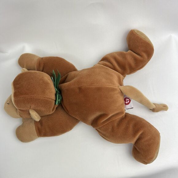 TY Pillow Pals Swinger Monkey Plush 90s VTG Brown 14 in Floppy Soft Sewn Eyes - Picture 11 of 11